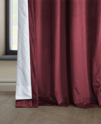 Heritage Plush Velvet Room Darkening Curtain