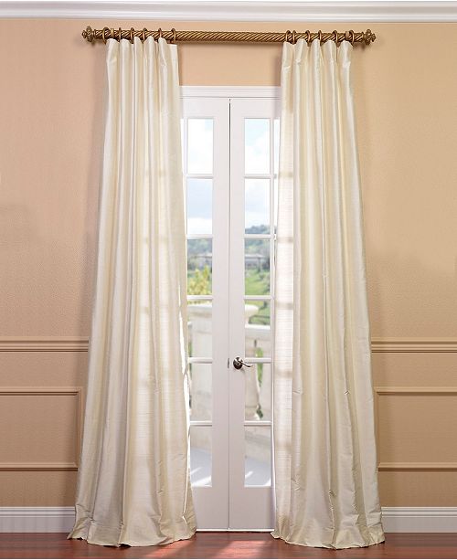 Exclusive Fabrics Furnishings Textured Dupioni Silk 50 X 96