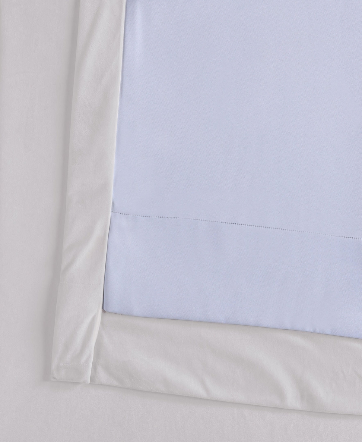 Half Price Drapes Porcelain White Signature Velvet Blackout Curtain In White