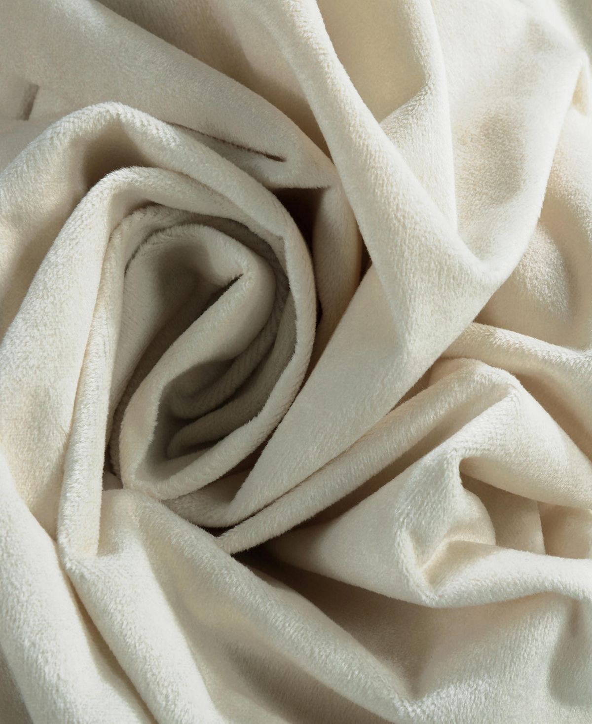 Half Price Drapes Warm Off White Signature Extra Wide Velvet Blackout Curtain In Cream