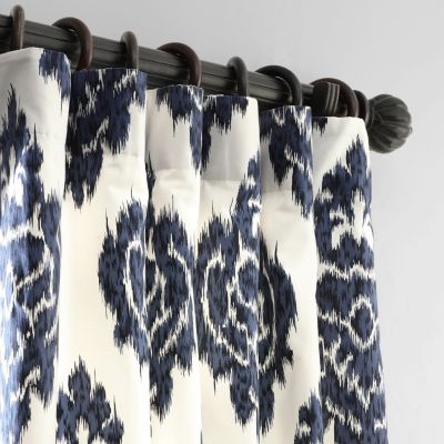 Damask Printed Cotton Room Darkening Curtain