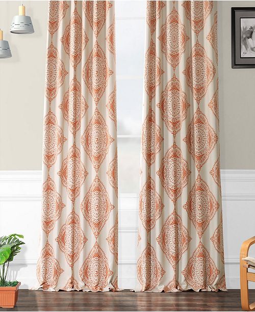 Exclusive Fabrics Furnishings Henna Blackout 50 X 96 Curtain