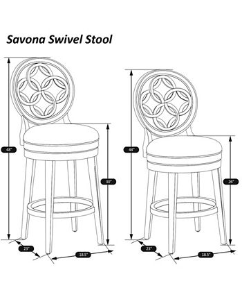 Hillsdale Savona Swivel Counter Height Stool Macy s