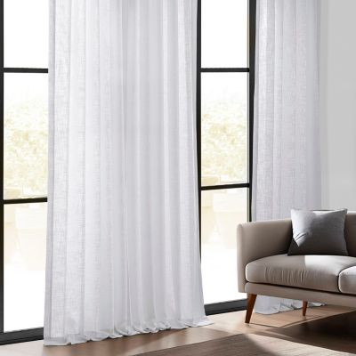 Heavy Faux Linen Curtain