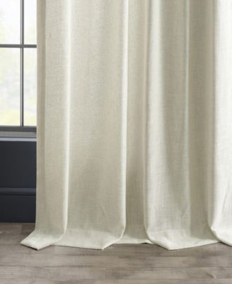 Heavy Faux Linen Curtain