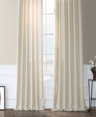 Heavy Faux Linen Curtain