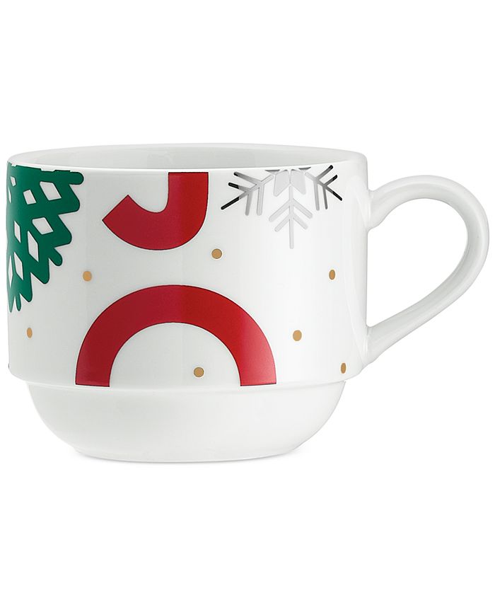 The Cellar Holiday Sayings Joy Stackable Mugs, Set of 4, Created for
