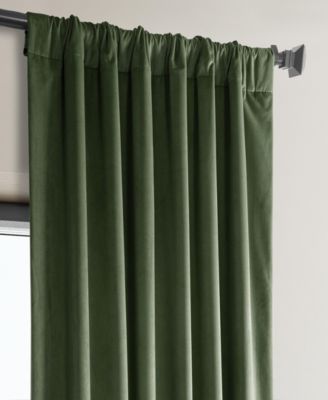 Heritage Plush Velvet Room Darkening Curtain