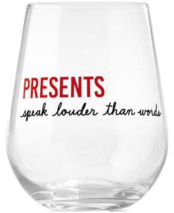 The Cellar Holiday Stemless Wine Glasses, Set of 2, Created for Macy's -  Macy's