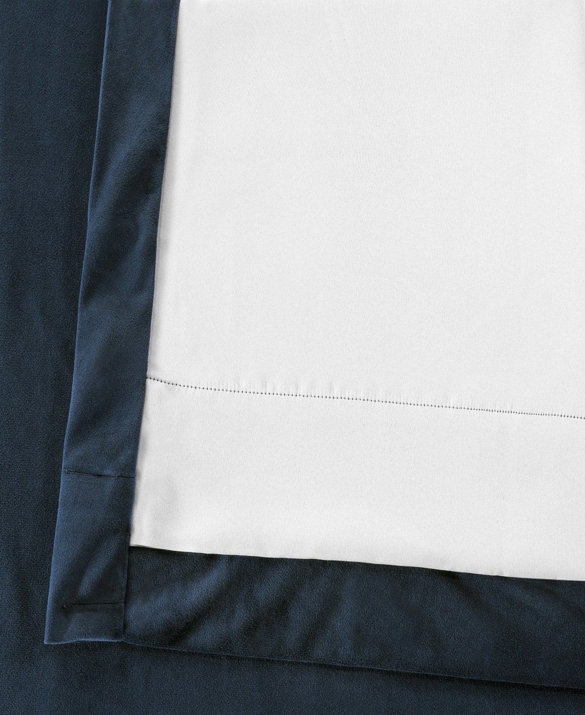 Half Price Drapes Midnight Blue Signature Velvet Blackout Curtain In Blue