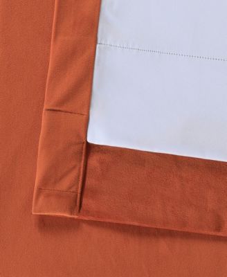 Burnt Pumpkin Signature Velvet Blackout Curtain