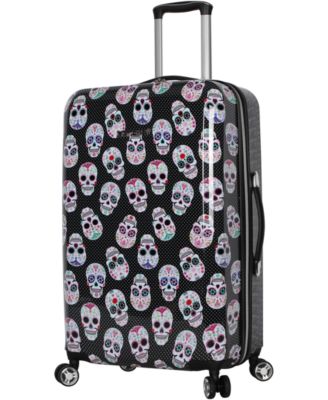 betsey johnson skull luggage