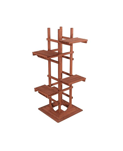 Leisure Season 6 Tier Wooden Pedestal Plant Stand Reviews