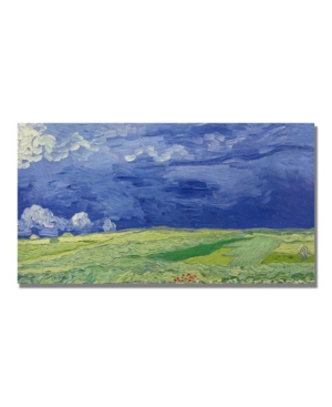 Trademark Global Vincent Van Gogh 'wheatfields Under Thundercloud' Canvas Art In Multi