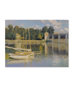 Trademark Global Claude Monet 'the Bridge At Argenteuil' Canvas Art In Multi
