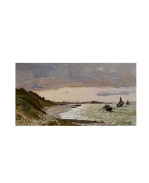 Trademark Global Claude Monet 'the Seashore At Sainte-adresse' Canvas Art In Multi