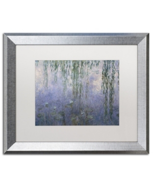 Trademark Global Claude Monet 'water Lilies Iii 1840-1926' Matted Framed Art In Multi