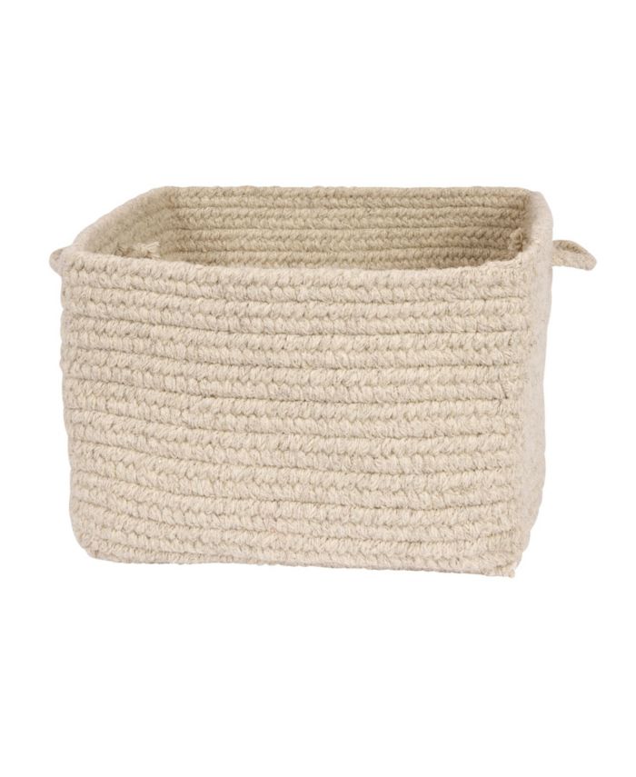 Colonial Mills Chunky Natural Wool Square Braided Basket & Reviews - Cleaning & Organization - Home - Macy's