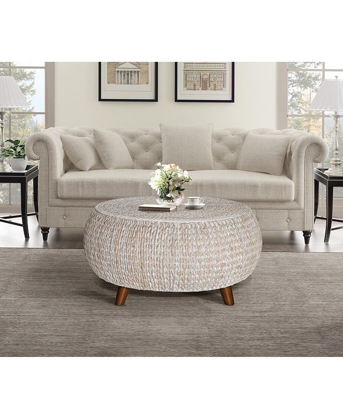 Gallerie Décor Bali Breeze Low Round Accent Table Macy's