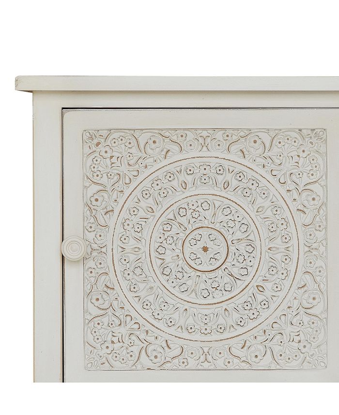 Gallerie Décor Antiqued Carved Chest Macy's