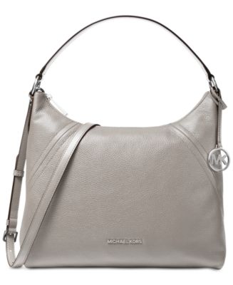 Michael Kors Aria Pebble Leather Shoulder Bag - Macy's