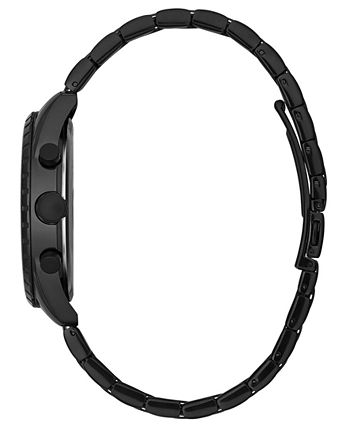 Caravelle - Men's Chronograph Black Stainless Steel Bracelet Watch 44mm