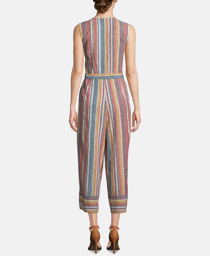 Eci striped jumpsuit clearance