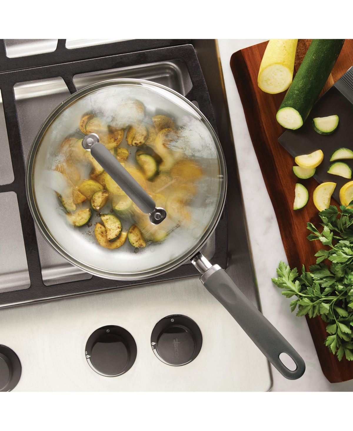 Rachael Ray Create Delicious Aluminum Nonstick Covered 9.5" Deep Skillet