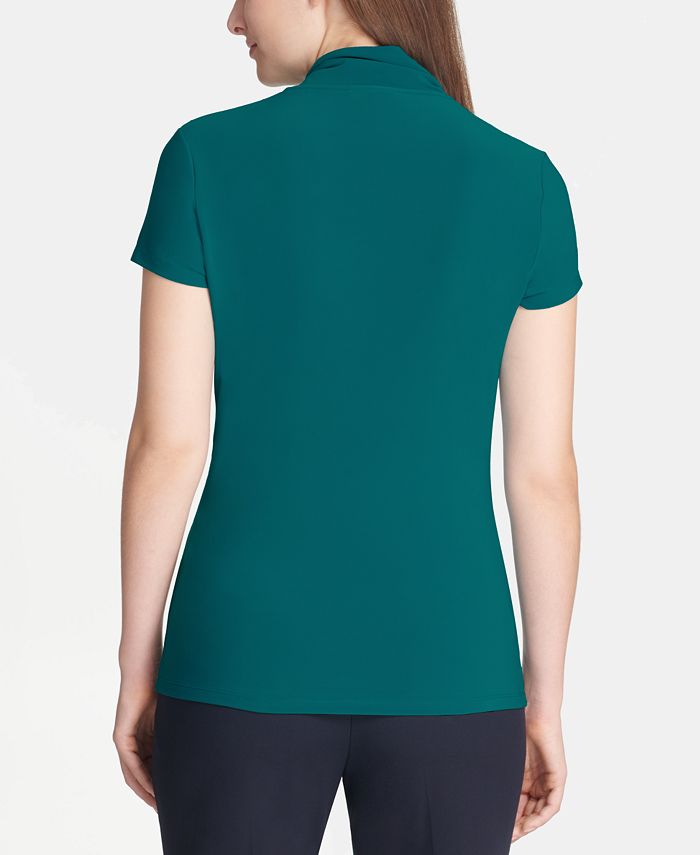 DKNY Side-Ruched Top - Macy's