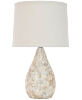 Safavieh - Lauralie 20.5"H Ivory Capiz Shell Lamp