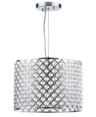 Silva Beaded 12"D Adjustable Diamond Pendant  