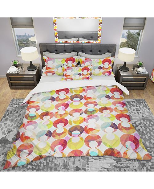 Design Art Designart Abstract Pattern With Colorful Circles