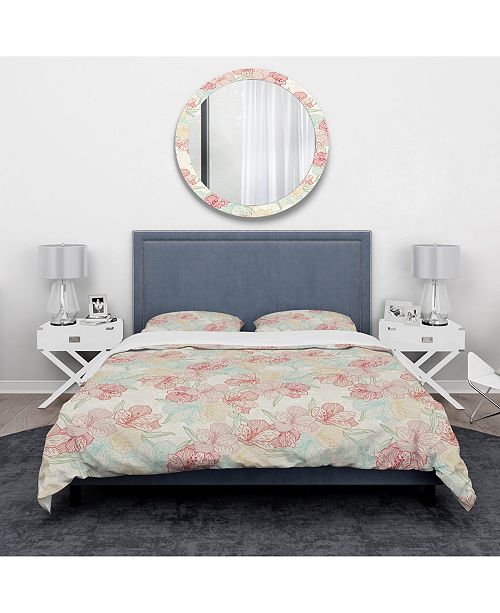 Design Art Designart Abstract Flower Pattern With Orchid Modern