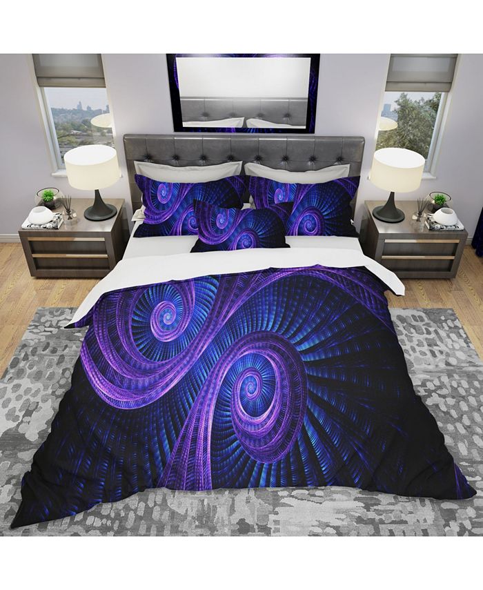 Modern And Contemporary Duvet Cover, Royal Purple Duvet Cover King Size