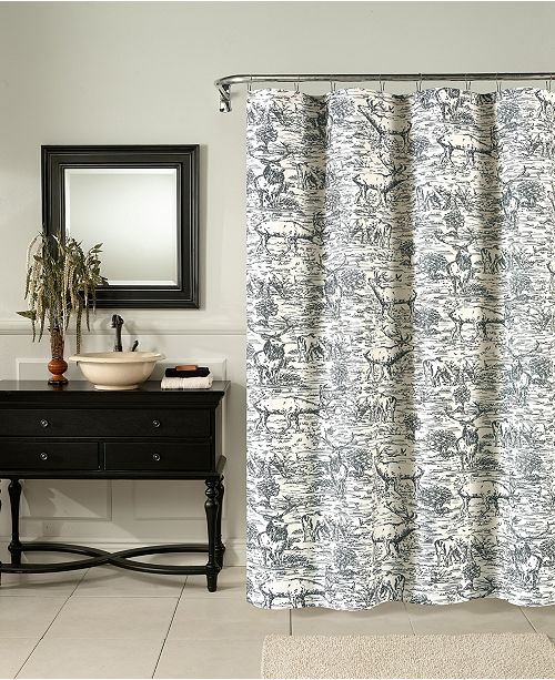 M Style Elk Toile Shower Curtain Reviews Shower Curtains Bed