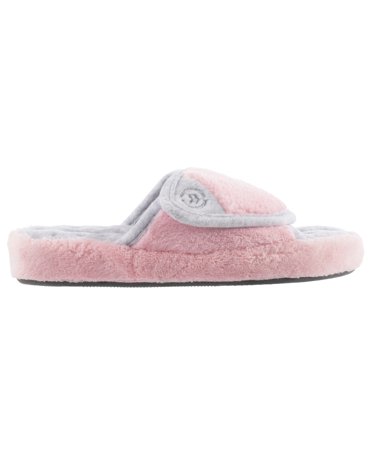 Isotoner Women's Microterry Pillowstep Slide Slipper, Online Only - Blue Moon