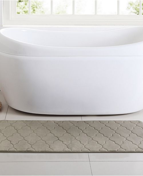 VCNY Home Amadora Quatrefoil 24" x 60" Memory Foam Bath Runner