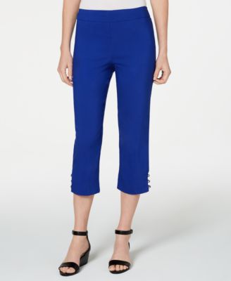 JM Collection - Petite Studded Capri Pants