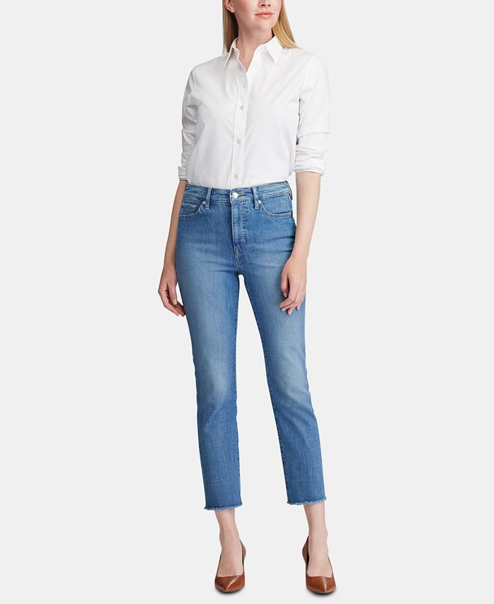 Lauren Ralph Lauren Petite Straight Jeans - Macy's