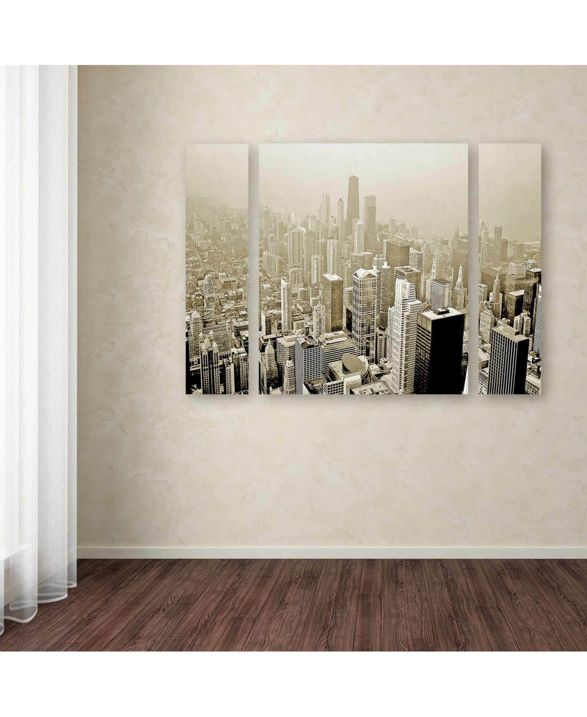Preston 'Chicago Skyline'Panel Art Set Large - - Multi