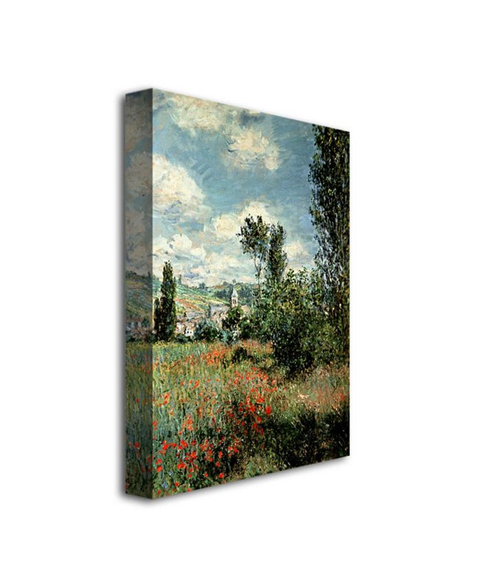 Trademark Global Claude Monet 'Path through the Poppies' Canvas Art ...