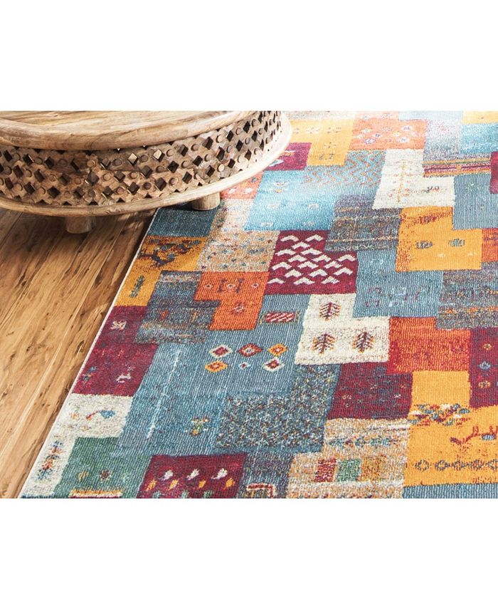 Bayshore Home Tempe Tmp4 Multi 5' 5" x 8' Area Rug Macy's