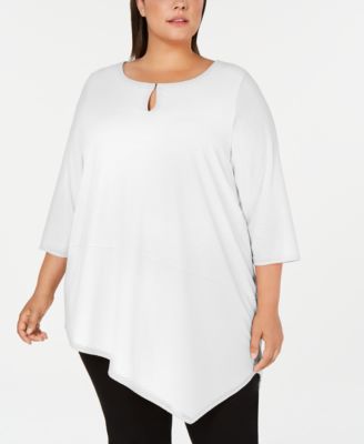 macy's calvin klein plus size tops