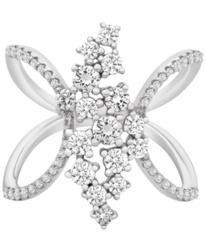 image of Diamond Open-Work Ring (1 ct. t.w.) in 14k White Gold