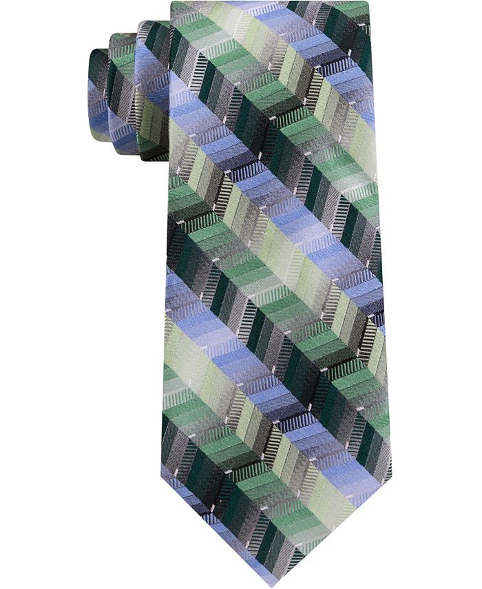 Van Heusen Men's Cory Classic Ombré Zig-Zag Stripe Tie - Macy's