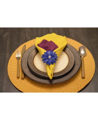 Blue Pearl Flower Napkin Ring