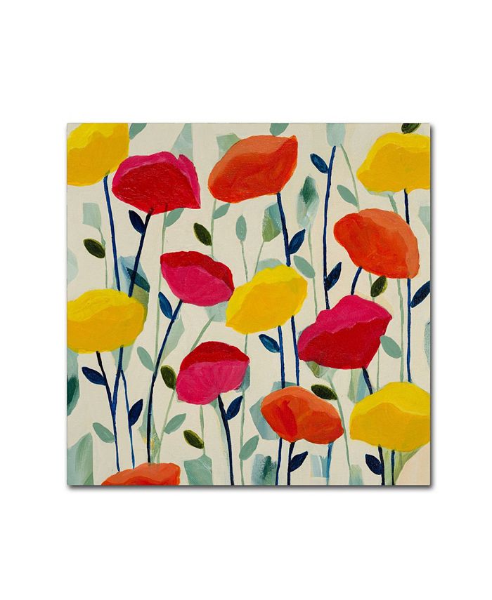 Trademark Global Carrie Schmitt 'Cheerful Poppies' Canvas Art - 18