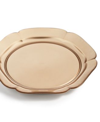 Martha Stewart Collection - Royal Blush Gold Glass Charger