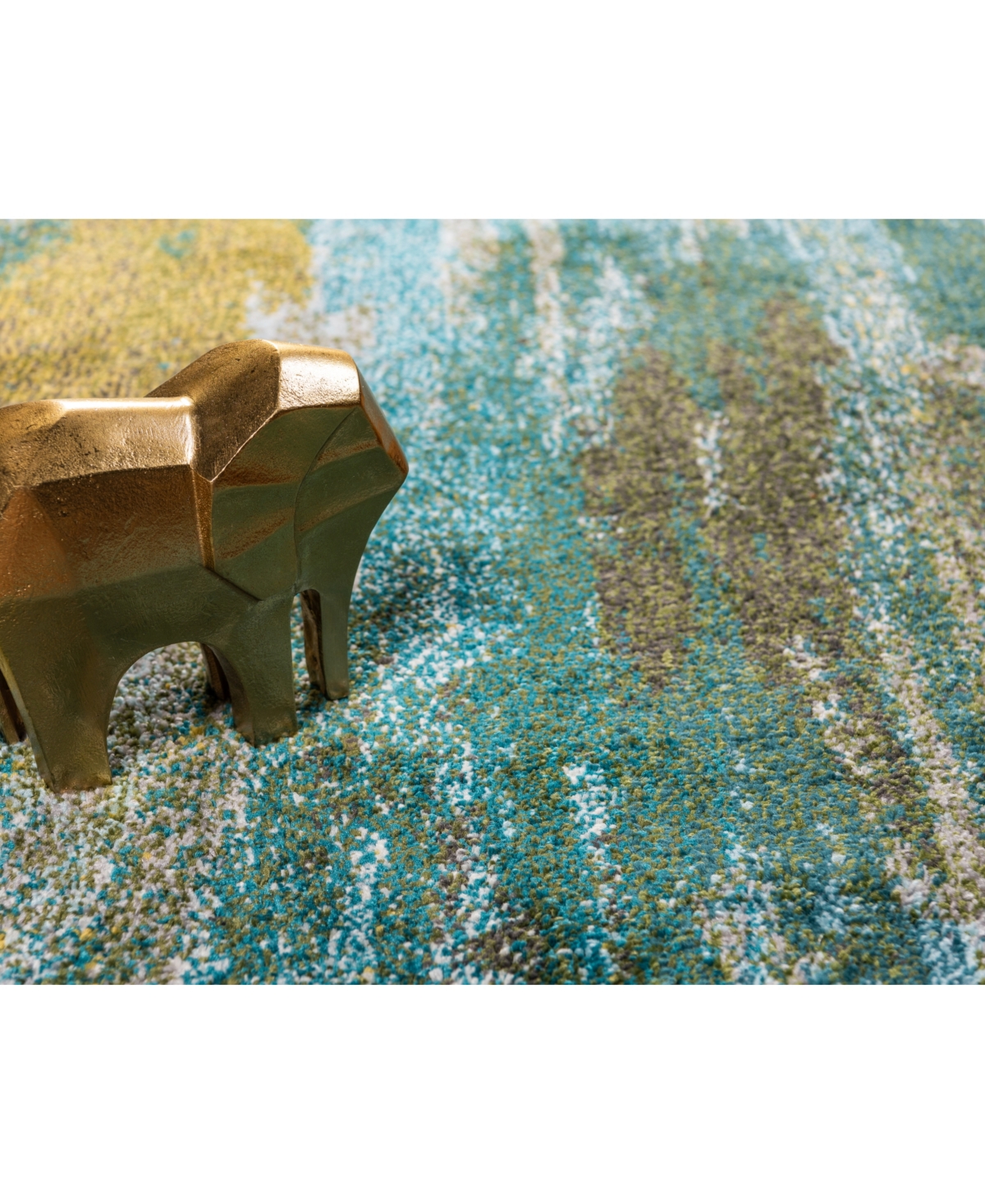 Bayshore Home Adah Ada2Area Rug - Turquoise