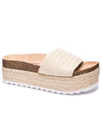 Dirty Laundry Palm Desert Jute Women's High Wedge Slide - Macy's